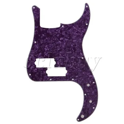 Purple Pearl 3 Ply PVC P Bass Scratch Plate Pickguard For PB Bass Guitar • $20.23