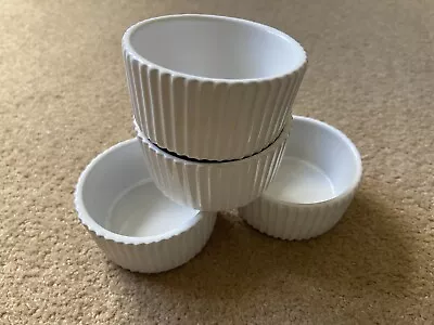 Ramekin Dishes Set X 4 White Ceramic 8cm VGC • £2