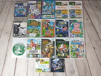 $132.95 • Buy Nintendo Wii Mario Video Game Lot 17 Games PS3 XBOX 360