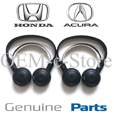 $129 • Buy 2006-2022 Honda Pilot Overhead DVD Entertainment TWO Wireless Headphones Set OEM