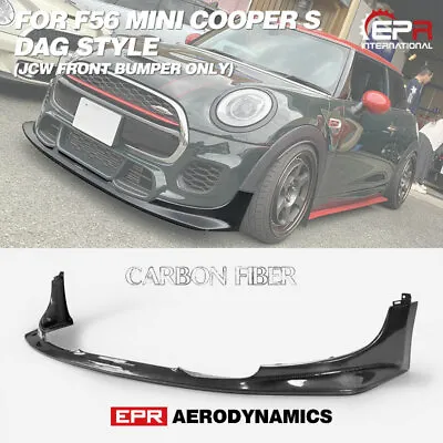 For F56 Mini Cooper S DAG Style Carbon Fiber Front Lip (JCW Front Bumper Only) • $950