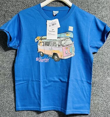 Volkswagen Crazy Shirt VW Wanderlust Blue Officially Licensed NWT Mens M • $18