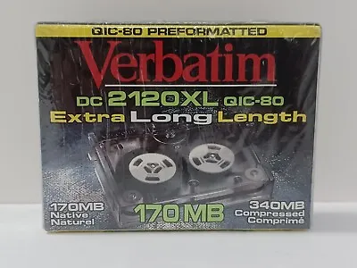 Verbatim DC2120XL QIC-80 Extra Long Length 170/340MB Backup Tapes Minicartridges • $9.20