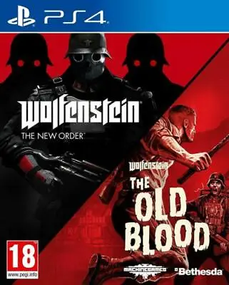 Wolfenstein The New Order & Old Blood 2-Game Double Pack PS4 EXCELLENT • $56.78