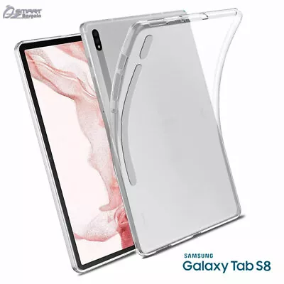 Clear Soft Gel TPU Jelly Case Cover For Samsung Galaxy Tab S8 S9 Plus S9 • $9.99