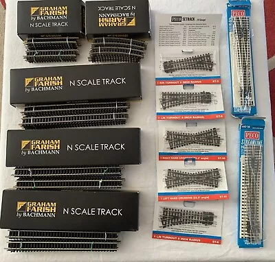 N Gauge Track. 174mm & 87mm Straights. Curved Track 22.5mm. Points & Crossings. • £50