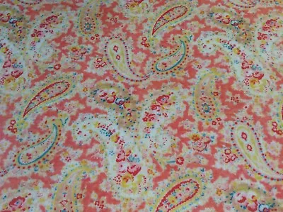 Oilcloth Fabric PVC Coated Lydia Vintage Paisley Design Per Meter • £15.50