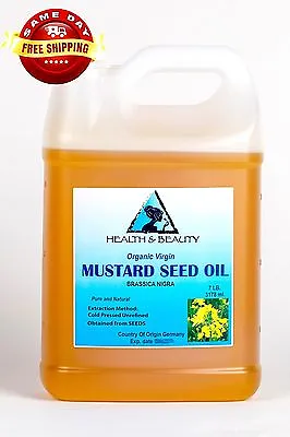 MUSTARD OIL UNREFINED ORGANIC By H&B Oils Center COLD PRESSED PREMIUM PURE 7 LB • $56.98