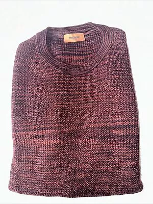 Missoni Mens Red Wool Sweater Size 50 • $250