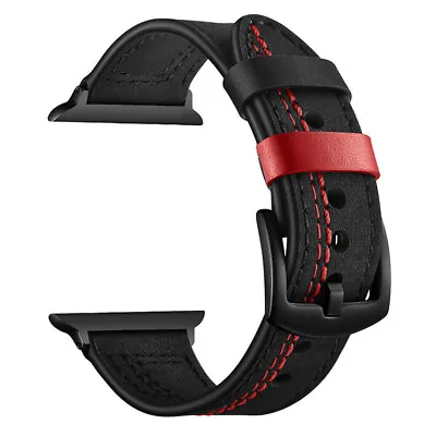 $12.86 • Buy Band Retro Leather Strap 42/44/45/49mm For Apple Watch 9 8 7 6 5 Ultra 2