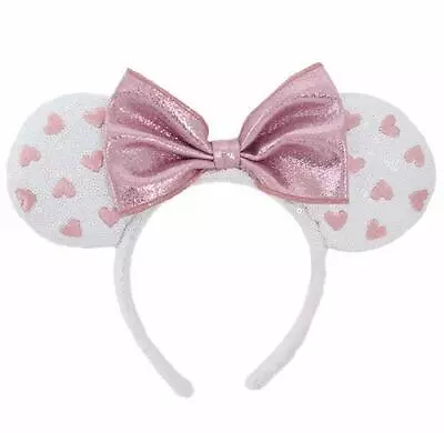 Mickey Mouse 2020 Minnie Ears Girl Disney Parks Shanghai Resort Pink White Heart • $29.99