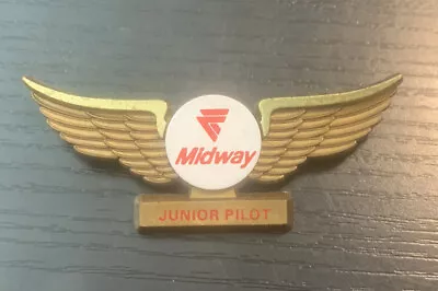 MIDWAY Airlines KIDDIE WINGS PLASTIC • $1.99