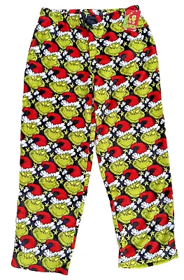 Grinch Lounge Pants Christmas WINTER PJ'S WARM *POCKETS *QUALITY* Men's Long M • $27.95