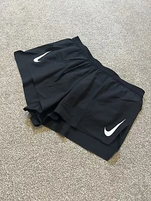 Nike Dri Fit Aeroswift 2” Brief Lined Training Running Shorts Black CJ7837-010 M • £29.99