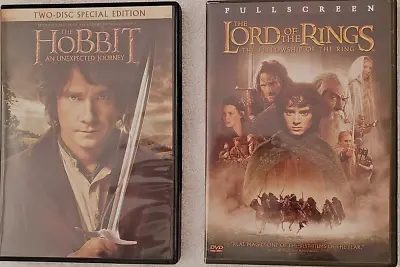 Hobbit And Lord Of Rings Lot Of Two DVDs Very Good Condition • $8.25
