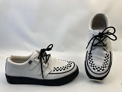 Women's Shoes Black White Creepers US 4 M T.U.K. EUC A6063/FM2047 • $29.74