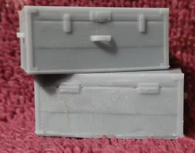 G Scale Model Train Accessories  Luggage Steamer Trunks Lot Of 2 1:24 • $5.95