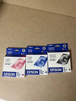 Lot Of 3: Epson R800/r1800 Red Blue Matte Black Exp 2007 • $14.95