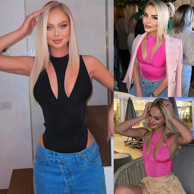 £9.95 • Buy SEXY Womens CUT OUT Sleeveless Jumpsuits Summer Leotard Body Cami Tops Bodysuit