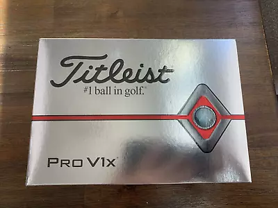 Titleist Pro V1X Golf Balls 1 Dozen - Box Of 12 New! White • $44.99