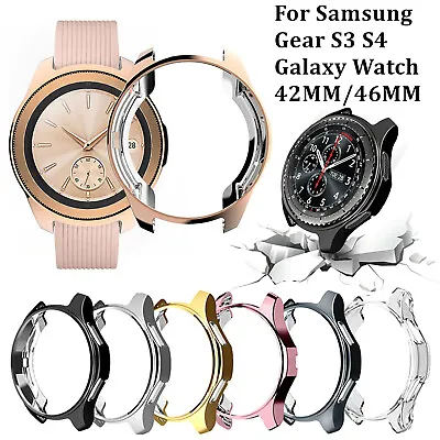 Soft TPU Bumper Case Cover Screen Protector For Samsung Galaxy Watch 42/46mm S3 • $8.99