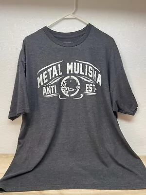 Metal Mulisha T-Shirt Counter Hather Charcoal Gray Size: 2XL • $10.49