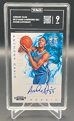 2012-13 Panini Contenders Anthony Davis Rookie Autograph Hornets Lakers RC TAG 9 • $250