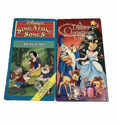 Disney Sing Along Songs 2-VHS Bundle Heigh-Ho Zip-A-Dee-Doo-Dah • $14.99