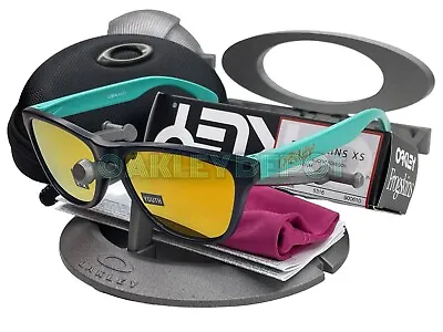 ✅🕶️ Oakley Frogskins Xs 00j9006 Matte Poseidon/24k Iridium Sunglasses (145) • $159