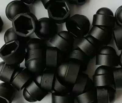 M8 13mm  Nut  Caps Protection  Covers   Bolt Protectors  Caps Black   Uk Made  • £0.99