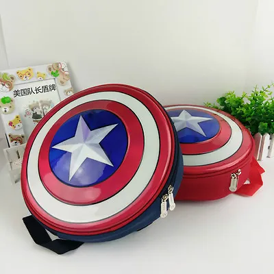 £15.54 • Buy Captain America Shield Backpack Marvel Avengers Superhero School Bag Kids Boys
