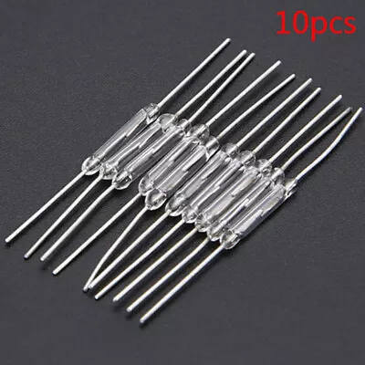 10x 14mm Glass Magnetic Induction Reed Switch MagSwitch Normally Open NYJhm • $1.41