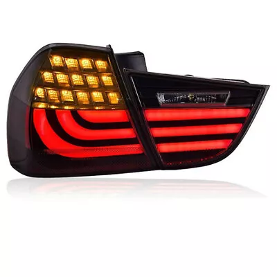 For BMW E90 3 Series 4 Door Sedan 2009-12 Smoked Tail Lights Rear Lamp LED Light • $519.99