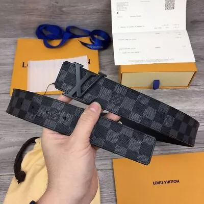 Louis Vuitton Damier Graphite Belt Size 95/38 • $268.98