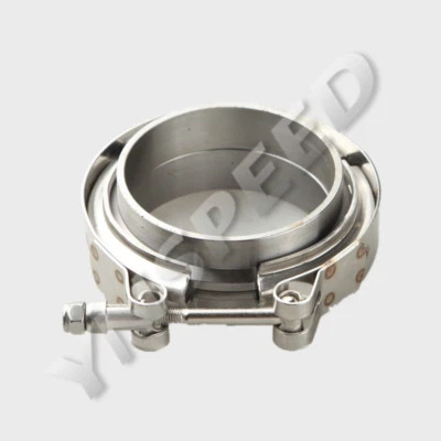 $18.80 • Buy 2.75  Inch V-Band Clamp & Flange Kit Mild Steel Downpipe Intercooler Turbo