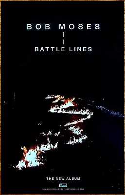 BOB MOSES Battle Lines Ltd Ed New RARE Tour Poster! Electroncia Dance House EDM • $34.99