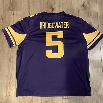 Nike Dri Fit Minnesota Vikings Color Rush Teddy Bridgewater Jersey XXL • $25.50