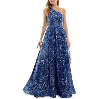 B. Darlin Womens Sequined Cold Shoulder Evening Dress Gown Juniors BHFO 7337 • $35.99