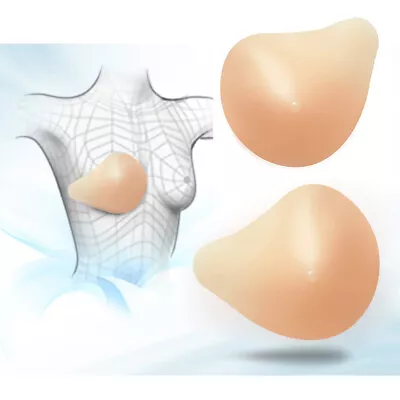 Fake Boob Silicone Breast Form Mastectomy Prosthesis Bra Insert Enhancer 1 Piece • $19.99