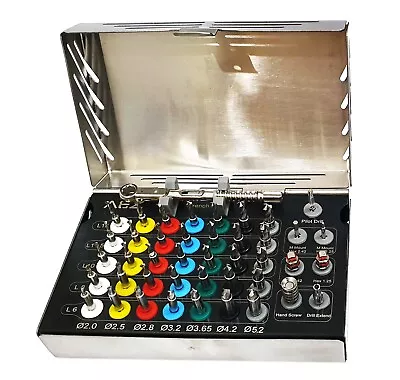 $179.99 • Buy Dental Implant 35 Integral Stopper Drills With Drivers And Keys  Complete Kit