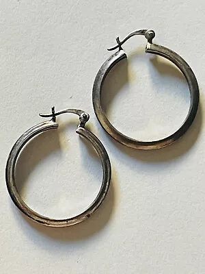 ☀️Vintage Sterling Silver 925 Hoop Earrings • $1