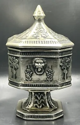 Mt. Clemens Antiqua Silver Square Candy Dish Urn 1968 Nelson McCoy Pottery MCP • $65