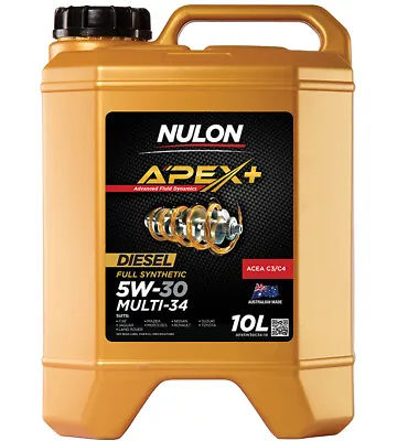 $103 • Buy Nulon DPF Diesel Full Synthetic Car Engine Oil 5W-30 10L For TOYOTA