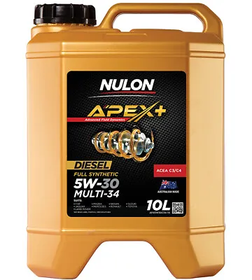 Nulon DPF Diesel Full Synthetic Car Engine Oil 5W-30 10L For TOYOTA • $115