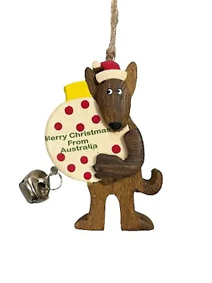 Kangaroo Ball & Bell - Christmas Ornament • $9.95