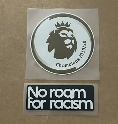 £4.99 • Buy Liverpool 2019-2020 Premier League Champion Patch Badge No Room For Racism Set