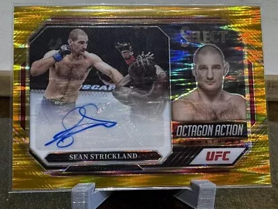 Sean Strickland Gold Shimmer 1/10 2023 Select UFC (BOOKEND  1/10) Octagon Action • $400