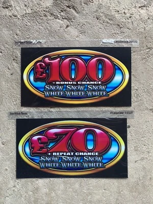 Snow White & The 7 Tenners £70 &£100 Decals Fruit Machine  • £2