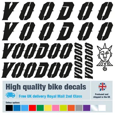 Voodoo Solid Bike Decals Labels With Free Bike Protection (22 Pack) - 14 Colours • $9.96
