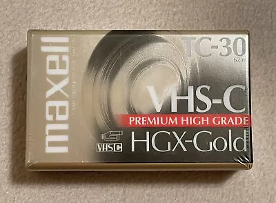 NEW Maxell Camcorder Videocassette TC-30 VHS-C Premium HGX Gold Video Tape VHSC • $5.95